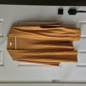 J. Jill Cable Knit Long Line Cardigan Sweater